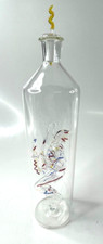 Murano Glasflasche mit Saxophonist im Inneren ca. 34 cm