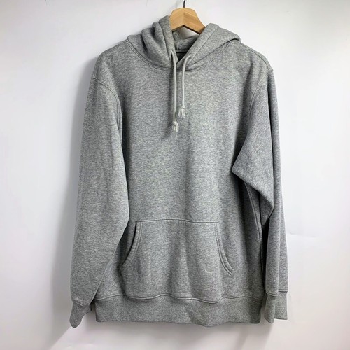Muji Men's Heather Cotton Stretch Long Sleeve Pullover Hoodie Sweatshirt Size M