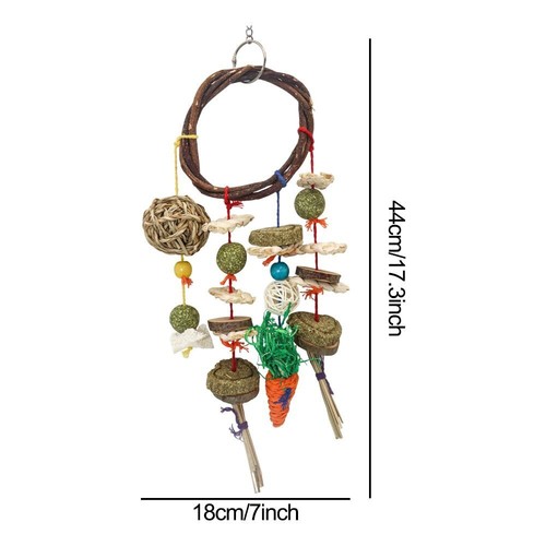 Rabbit Treats Rabbits Cage Hanging Chew Toys Guinea Pig Chinchilla Bunny Toys - Picture 11 of 11