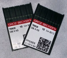 TWO (10-Pk) Groz-Beckert Sewing Machine Needle 80/12 728322 (20 Total) NEW