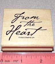 From the Heart Rubber Stamp Single for Loved Wedding Stampin Up All Year Cheer I