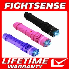FIGHTSENSE HEAVY DUTY STUN GUN WITH LED FLASHLIGHT FOR WOMEN SELF DEFENSE