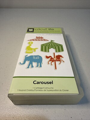 Cricut Carousel Cartridge Ticket Elephant Ferris Wheel Roller Coaster