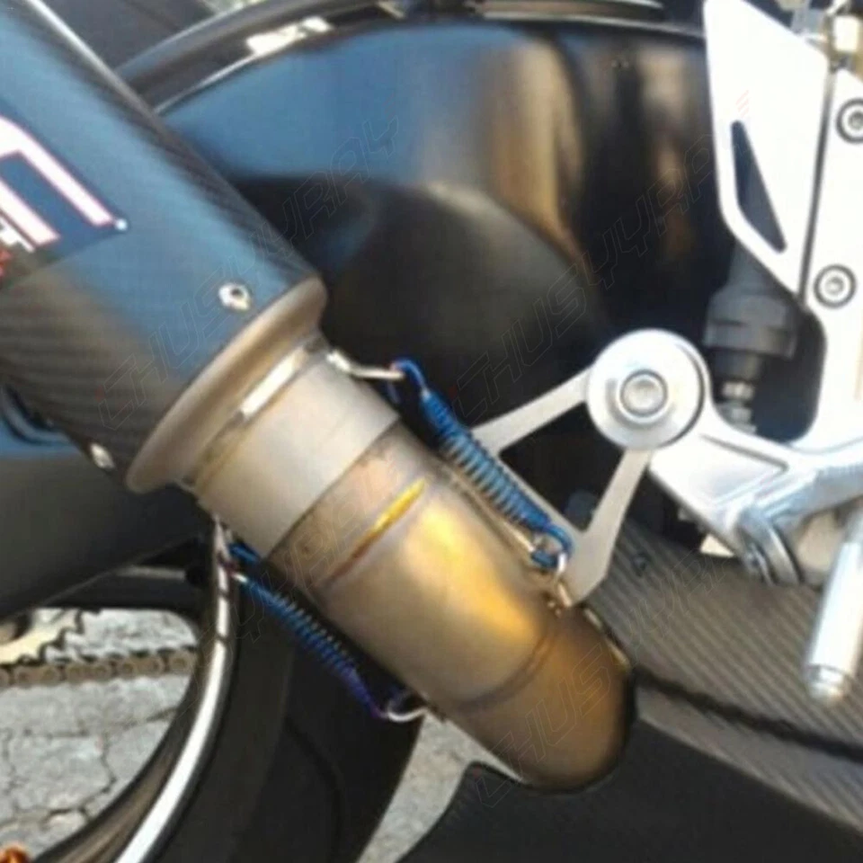 Racing Stainless Steel Motorcycle Exhaust Pipe Muffler Springs 1pcs 72mm - Image 2 of 4