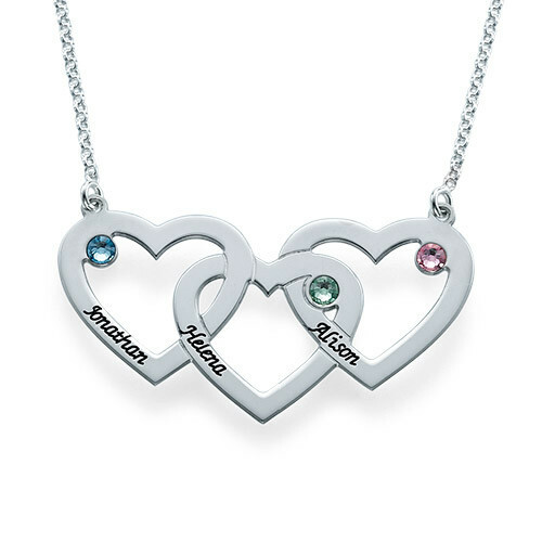 Personalized Engraved Silver Triple 