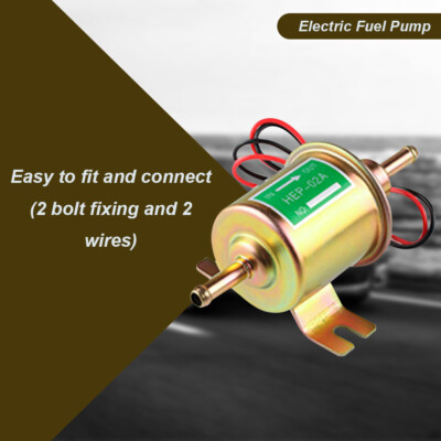 24V Gas Diesel Electric Fuel Pump Inline Low Pressure HEP02A HEP-02A 