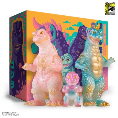 All Monsters Attack GITD Cherry Blossom Vinyl 3 Figure Set