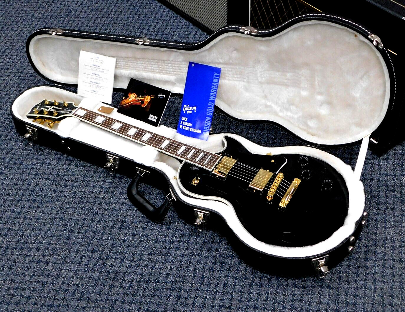 2013 Gibson Les Paul Custom Lite Electric Guitar w/ Case! Ebony w/ Gold