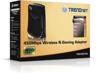  TRENDnet N450 Wireless Gaming Adapter, TEW-687GA