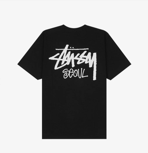 ★送料・関税込★STUSSY★World Tour T-Shirt Black 2024★ Stussy Stock Seoul T-Shirt Black 2024, Black (100% Authentic