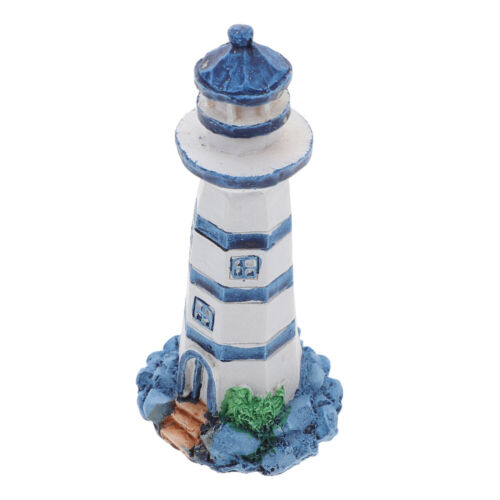  Lighthouse Resin Ornament Christmas Lighthouse Ornaments Decorations Beach - Picture 1 of 12