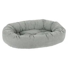 Bowsers Pet Products Chenille OYSTER Donut Bolster Nesting Dog Bed — Sizes S-XXL