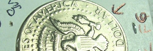 1977 P KENNEDY HALF DOLLAR STRUCK THRU GREASE WEAK FG - Picture 5 of 6