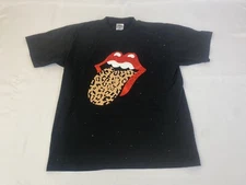 Women XL T-shirt Shaka Wear Super Heavy Tongue PT/DT Bling Scattered About Black