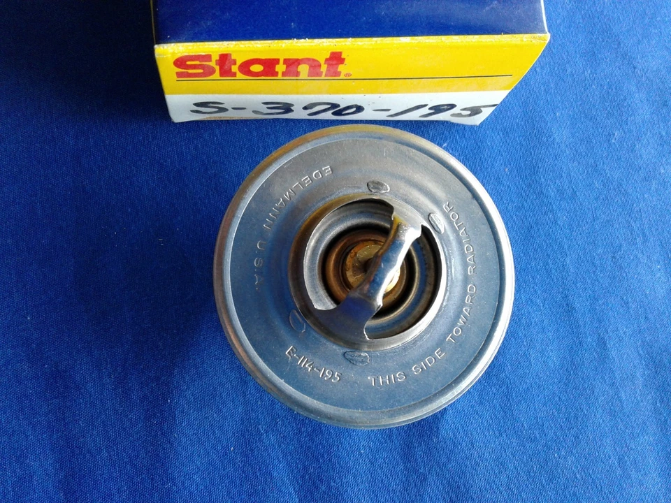 Stant 13709 Engine Coolant Thermostat S 370 195 AMC GM Mopar Ford Hudson Nash + - Image 2 of 2