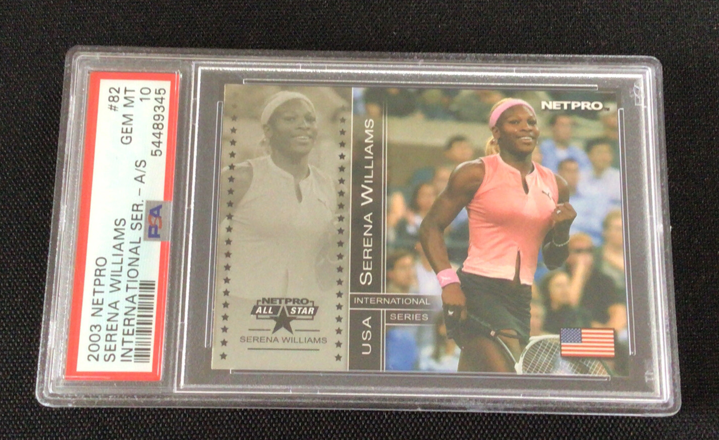 2003 Netpro International Serena Williams PSA 10 Rookie #82 All Star
