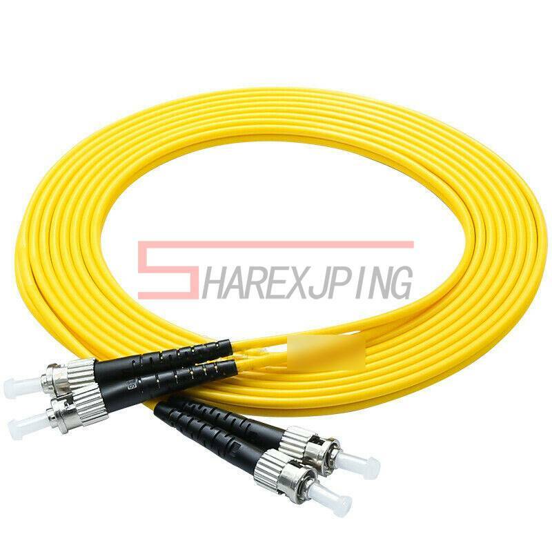 50M ST/UPC-ST/UPC Fiber Optic Patch Cord Singlemode Duplex Fiber Optic ...