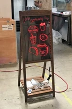 NEW 45" Portable Stylish Flashing Erasable Multi Color LED Message Menu Sign