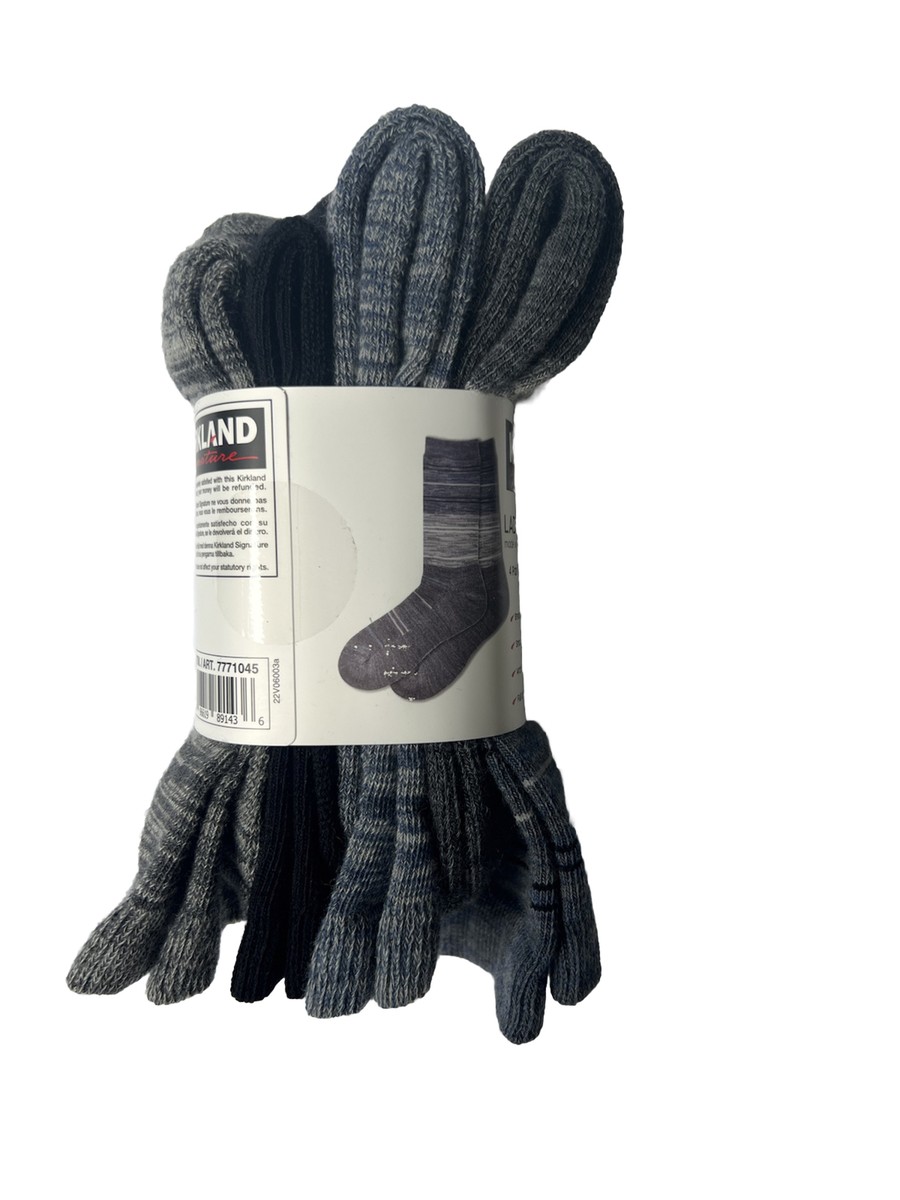 Kirkland Ladies Crew Sock 4 PairMade W/ Extra-Fine Merino Wool
