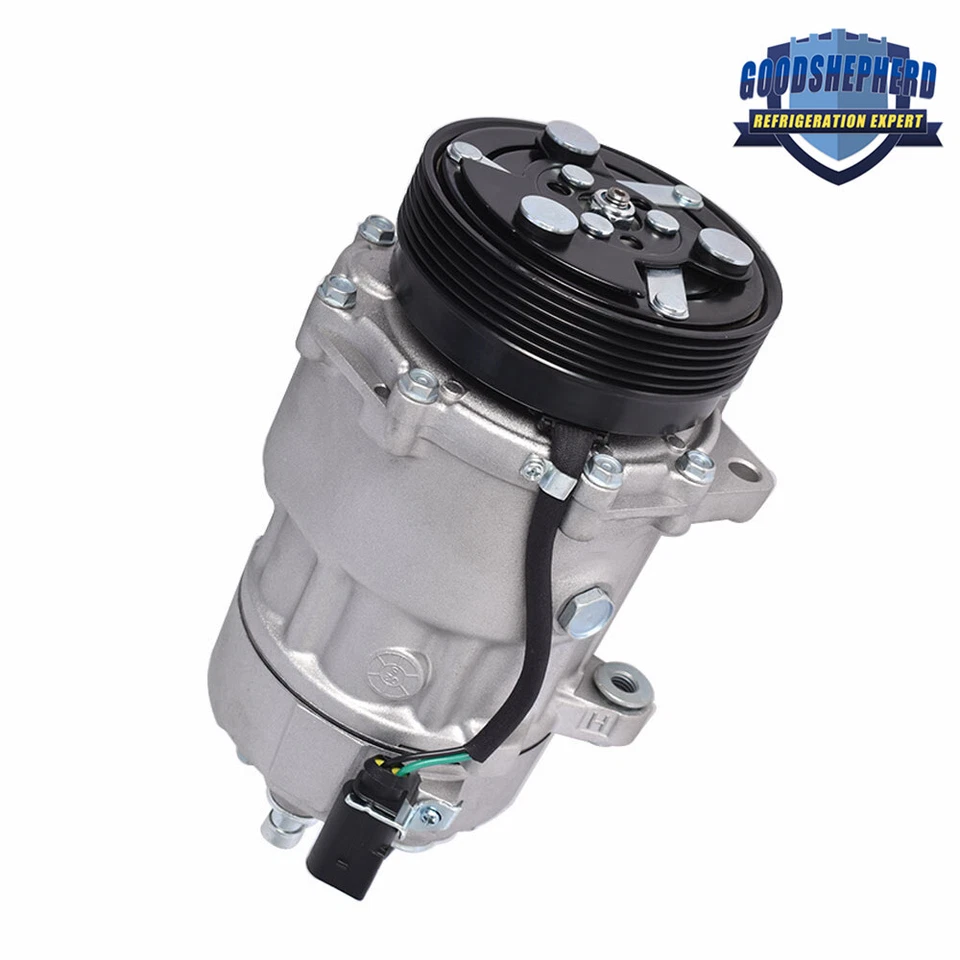 Compresor y embrague de aire acondicionado para Volkswagen Jetta Beetle 1,8 L 2,0 L 2000 2001-2004 Foto 2 de 4