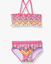 Pink Platinum Girls Pinapple with Heart 2-Piece Swimsuit Size 4T 7311