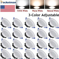 10/20pcs 7W Dimmable LED Downlight Recessed Ceiling Light Panel Light 85-265V