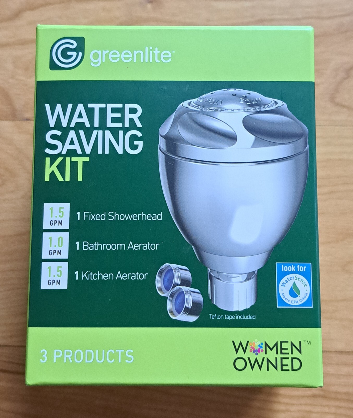 GREENLITE WATER SAVING KIT Fixed Shower Head, Bathroom & Kitchen