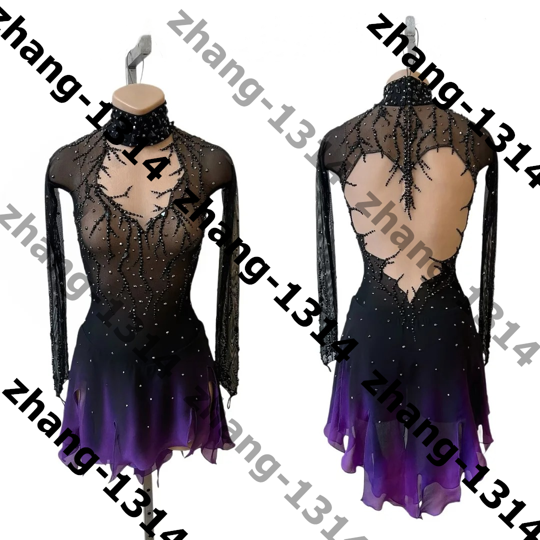 knee length dresses for ladies Figure Skating Dress #SD395 – Skating Spirit main image 0