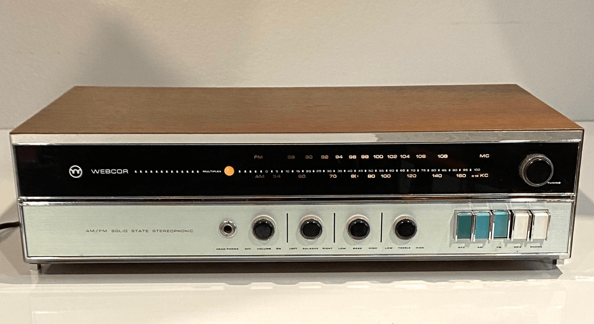 WEBCOR ラジオAM/FM アンティーク中古品