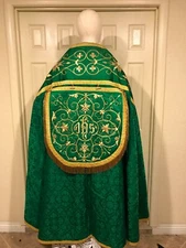 Brand New Custom Order Roman Cope, Hand Done Goldwork Embroidery