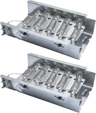 279838 Dryer Heater Heating Element Coil Assembly MEDC200XW3, AP3094254 2-PACK