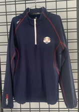 Ralph Lauren RLX Womens  Golf 1/4 zip 2020 Rider Cup USA collector top Size L