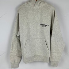 FEAR OF GOD ESSENTIALS HOODIE "Light Oatmeal" Size X-Small AUTHENTIC