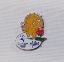 2000 Sydney Olympic Games Sports Pin Mascot Millie Softball Badge
