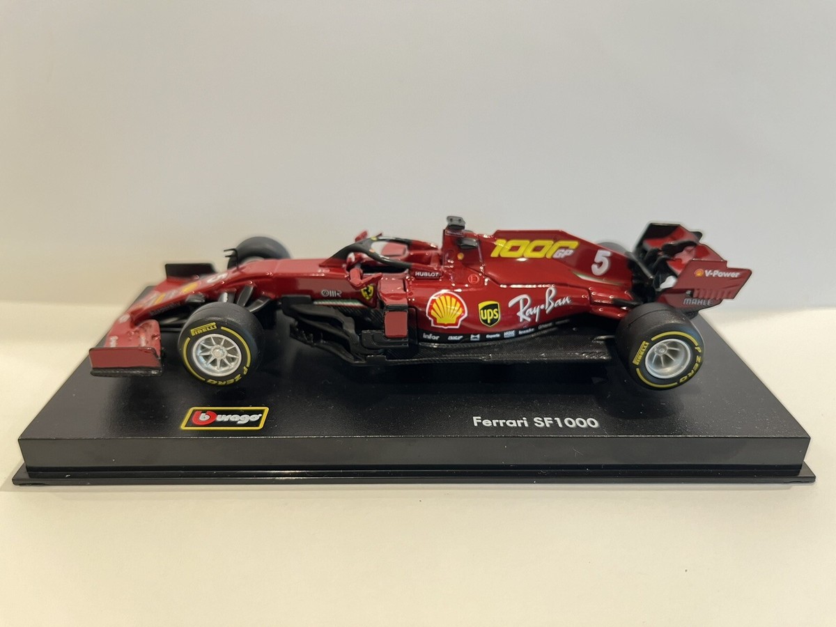 BURAGO FERRARI SF 1000#5 Racing Formula F1 Diecast Cars 1/43 Scale