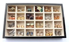 LOT OF 25 VINTAGE WEARABLE PAIRS OF CLIP-ON AND SCREW BACK EARRINGS