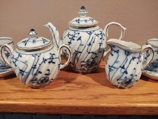 Extremely Rare, Early Royal Bayreuth,  Tettau  Doll Size, Children's Tea Set 