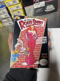 Brand New factory sealed Who Framed Roger Rabbit Nintendo NES Hanger tag  Rare