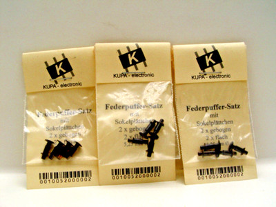 3 Sätze Federpuffer D=5,2mm mit Sokelplatte!! von KUPA-electronic