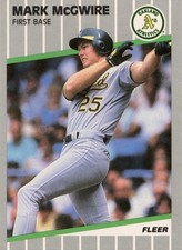Fleer 1989 Baseball Mark McGwire #17 Trading ...