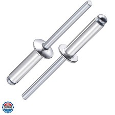 180Pcs 3/16"x3/4" Aluminum blind pro Rivets,Aluminum Grip and Steel Mandrel