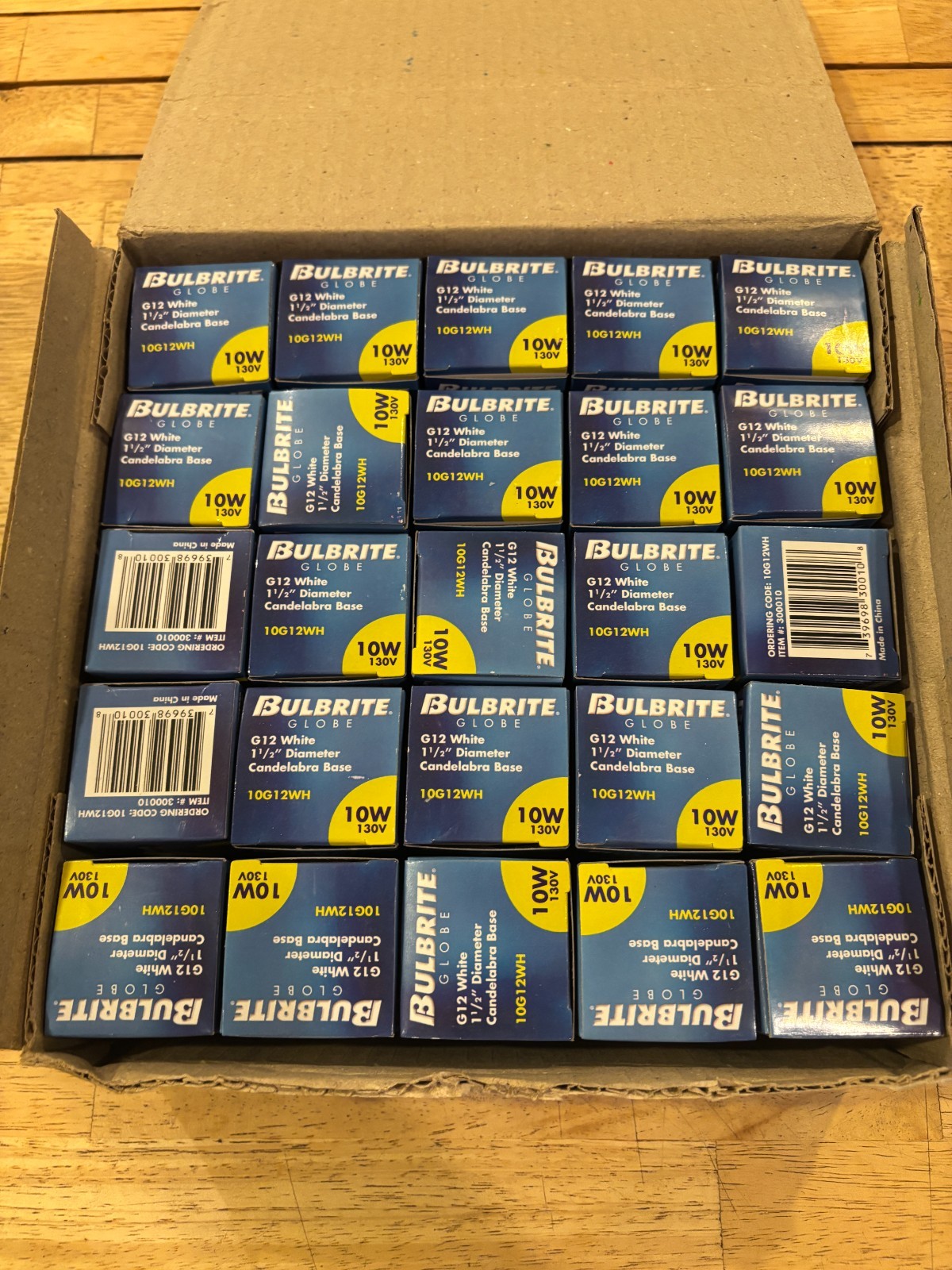 - 300010 G12 White 10w 1-1/2" - Box Of 25