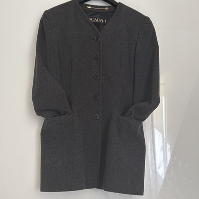 ESCADA Damen Blazer/Jacke Gr. 38 - Schurwolle - antrazith - TOP!