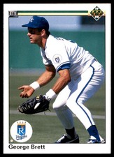 George Brett 1990 Upper Deck #124 Royals MLB READ FREE SHIPPING AutographDen