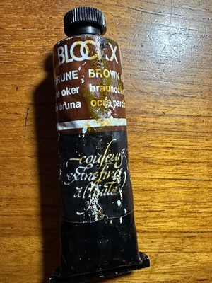 Preowned Blockx Brown Ocher Oil Color, 35ml, never used