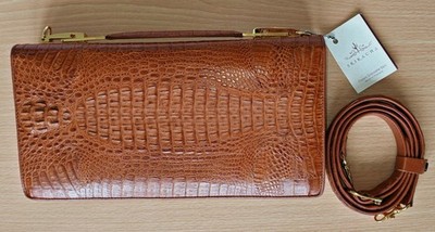 Sriracha Classic Crocodile Skin Clutch Tasche. Original Price 8500 THB = 225 EUR