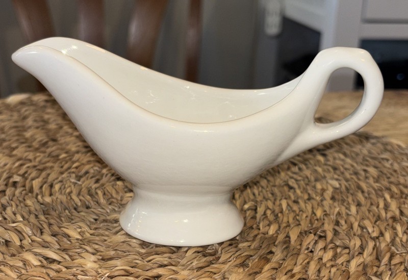 White Gravy Boat Creamer Pitcher