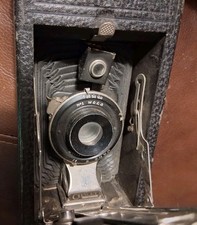 VINTAGE KODAK FOLDING CAMERA No 1 Waco Wolensak Lens Untested