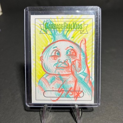 2021 GARBAGE PAIL KIDS FOOD FIGHT ''EXPLORIN NORMAN'' SKETCH CARD GREG TERIEZE