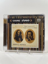 SACD: Beethoven / Mendelssohn Heifetz Munch Super Audio CD Hybrid Living Stereo
